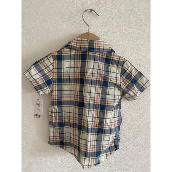 Brand New Kids Carter's Plaid Button Up Shirt 18 Months - Picture 3 of 5